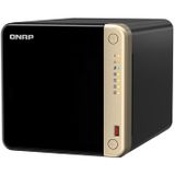 QNAP TS-464 NAS Tower Intel® Celeron® N5095 8 GB 0 TB QNAP QTS Zwart, Brons