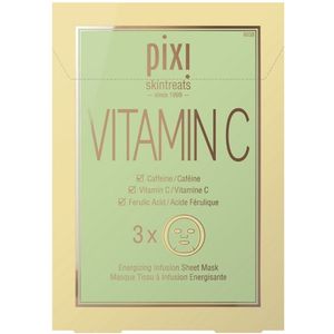 Pixi - VITAMIN-C Energizing Sheet Mask - 3 Stuks - Veganistisch