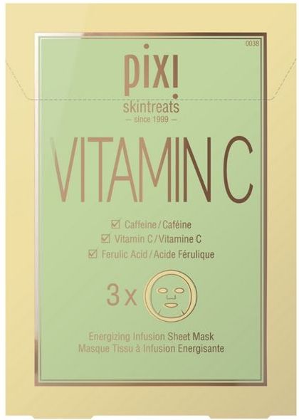 Pixi - VITAMIN-C Energizing Sheet Mask - 3 Stuks - Veganistisch