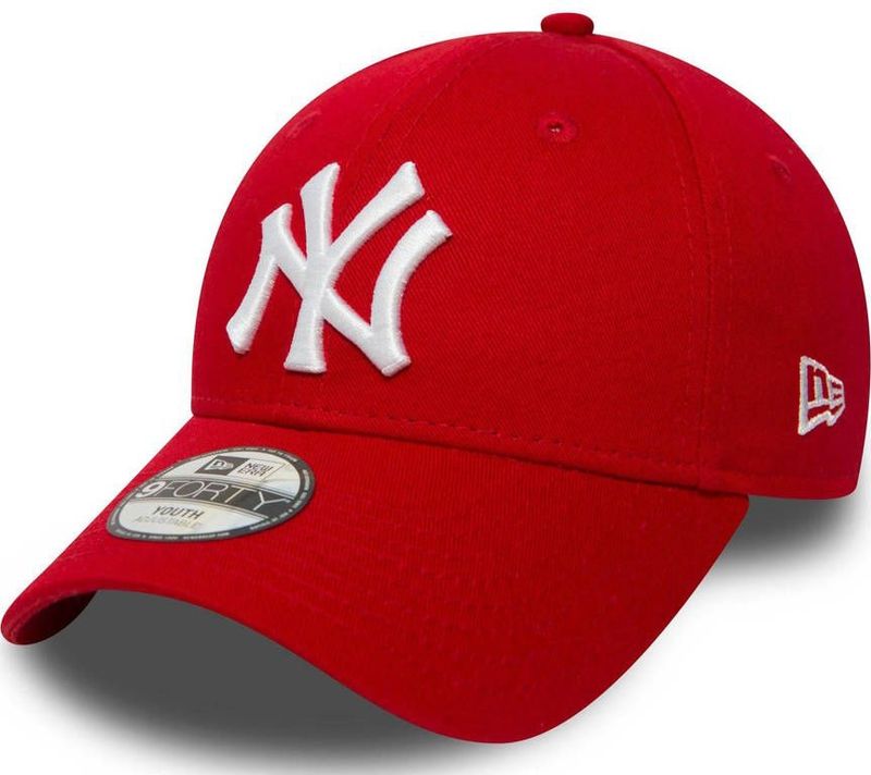 New Era K 940 MLB LEAGUE BASIC New York Cap - Red - 6-12 jaar