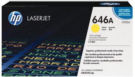 HP - 646A - Toner - Geel - Geschikt voor Color LaserJet CM4540 MFP