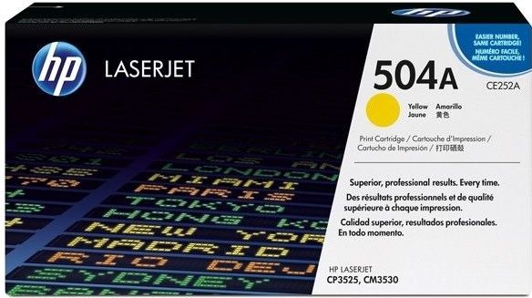 HP Toner 504A (CE252A) Geel