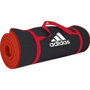 adidas Core Fitnessmat - 183 cm x 61 cm x 1 cm - Zwart/Rood
