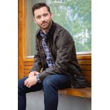 Barbour - Ashby - Wax Jas - Olive - Halflang Model - Waterdicht