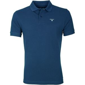 Barbour Poloshirt Uni Blau - Größe XL