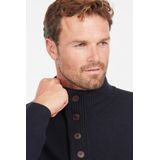 Barbour Trui Wol Patch Navy - Heren - Schipperstrui