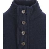 Barbour Trui Wol Patch Navy - Heren - Schipperstrui
