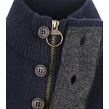 Barbour Trui Wol Patch Navy - Heren - Schipperstrui