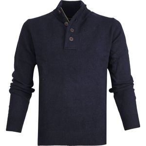 Barbour Trui Wol Patch Navy - Heren - Schipperstrui