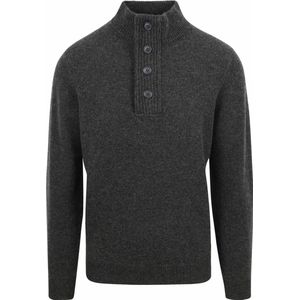 Barbour Trui Wol Patch Antraciet - Heren - Schipperstrui