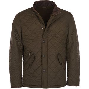 Barbour Quilted Jas Powell Olijf