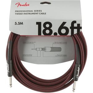 Fender Professionele tweed-kabel, 5,5 m, rood