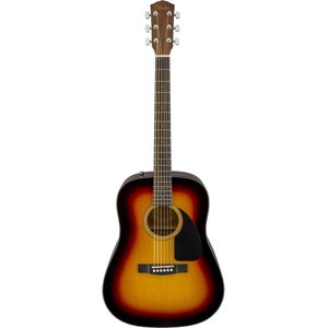 Fender CD-60 Dreadnaught akoestische gitaar (V3) - Geen koffer - Sunburst - Walnoot toets