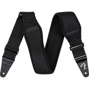 Fender© ""Bassman™"" neopreen riem voor gitaar en bas, 6 cm breed, kleur: zwart