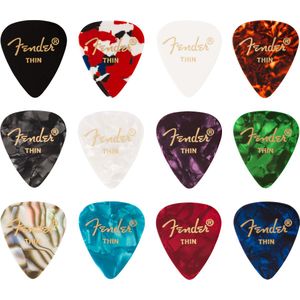 Fender© 351 Celluloid Medley Picks, XH (12 stuks)