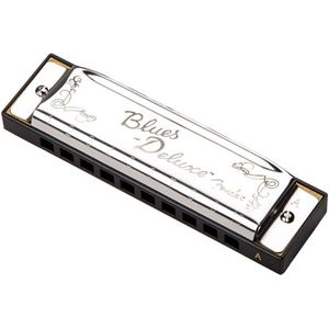Fender Blues DeLuxe Harmonica A-Dur /20 Mundharmonika incl. Etui