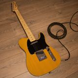 Squier by Fender Affinity Series Telecaster, E-Gitarre, Ahorngriffbrett, Butterscotch Blonde, Inklusive kostenloser virtueller Kurse auf Fender Play