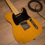 Squier by Fender Affinity Series Telecaster, E-Gitarre, Ahorngriffbrett, Butterscotch Blonde, Inklusive kostenloser virtueller Kurse auf Fender Play