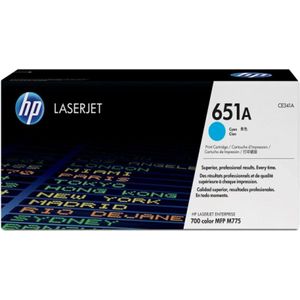 HP CE341A nr. 651A toner cartridge cyaan (origineel)