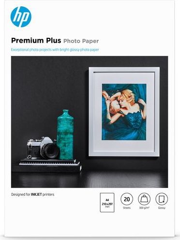 HP Premium Plus Glanzend Fotopapier - 20 vel / A4
