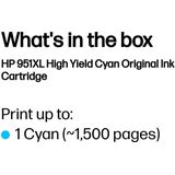 HP 951XL High Yield Cyan Original Ink Cartridge inktcartridge 1 stuk(s) Origineel Hoog (XL) rendement