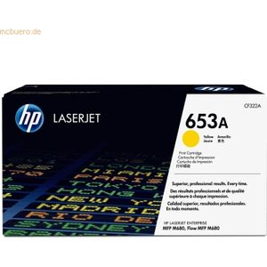 HP 653A Yellow Original LaserJet Toner Cartridge tonercartridge 1 stuk(s) Origineel Geel