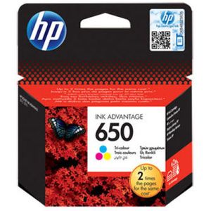 HP 650 Tri-Colour Ink Cartridge