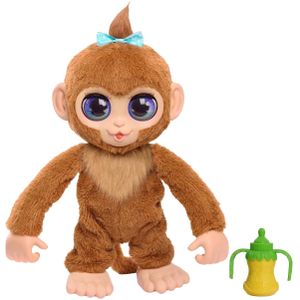 FurReal Peanut the playful Monkey - Interactieve pluchen Knuffelaap