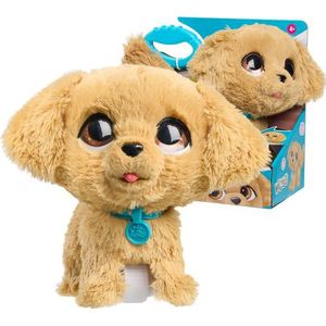 FurReal - Wag-A-Lots Golden Retriever - Interactieve Pluchen Knuffel - Bruin - 20 cm