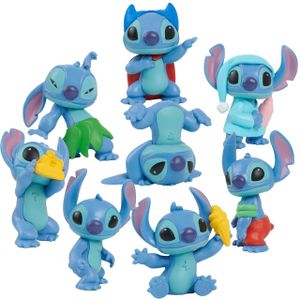 Lilo & Stitch Mini Figuur 8-Pack Stitch Collectible Figuur Set 7 cm