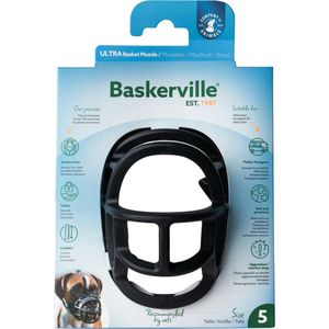 Baskerville Ultra Basket Muzzle Zwart Hondenopvoeding Nr. 5
