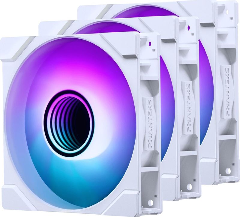 PHANTEKS M25 Gen2 PWM D-RGB 3-Pack 120mm White