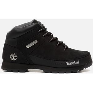 Timberlandvoor mannen. TB06361R0011 Euro Sprint Hiker Leren Enkellaarsjes Zwart (43), Leer, Plat, Veters, Casual, Sportief, Buiten