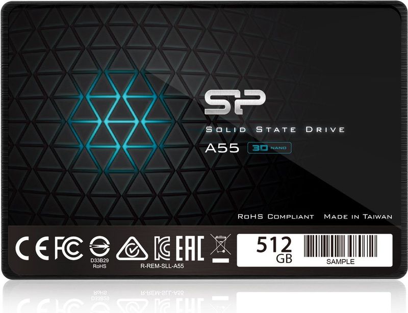 Silicon Power A55 512GB Internal SSD 2.5 inch SATA III 3D NAND