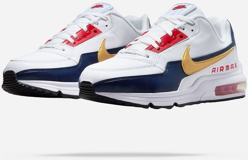 Nike Air Max LTD 3 Premium herenschoen voor heren, Wit Metallic Goud Midnight Navy, 50.5 EU