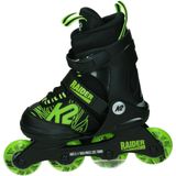 K -2 raider verstelbare skates in de kleur zwart.