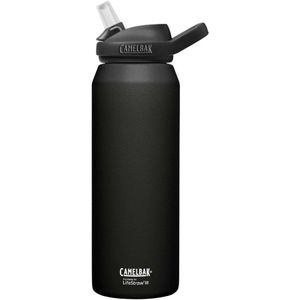 CAMELBAK Eddy+ roestvrij staal vacuüm geïsoleerd gefilterd door Lifestraw waterfles - zwart - 32oz/1 liter