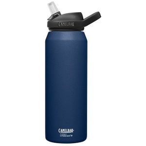 CAMELBAK Eddy+ roestvrij staal vacuüm geïsoleerd gefilterd door Lifestraw waterfles - Navy - 32oz/1 liter