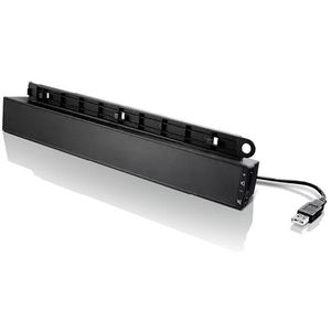 Lenovo - USB Soundbar - Zwart - Plastic