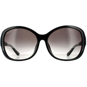 Salvatore Ferragamo zonnebril SF744SLA 001 Zwart grijze gradiÃ«nt