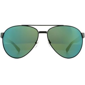 Lacoste Aviator unisex matgroene groene spiegel zonnebril