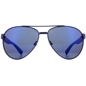Lacoste Aviator Mens Blue Blue Blauwe zonnebril | Sunglasses