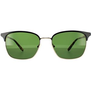 Salvatore Ferragamo - SF180S 017 - Zonnebril - Zwart - Glanzende Gouden Schildpadgroen