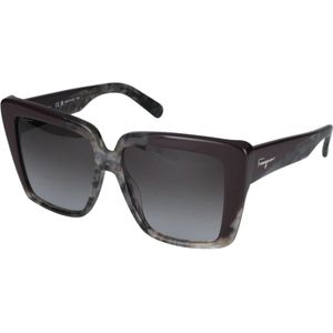 Salvatore Ferragamo, Stijlvolle zonnebril Sf 1060S Veelkleurig, Dames, Maat:55 MM