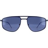 LACOSTE Heren L254S zonnebril, mat blauw, één maat, Mat Blauw, One Size