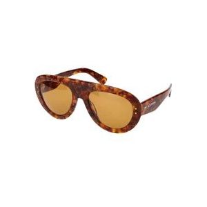 Lanvin Unisex LNV666S zonnebril, 730 Amber Tortoise, 57, 730 Amber Tortoise, 57