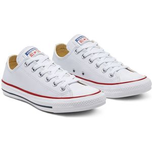 Chuck Taylor All Star Leer Ox CONVERSE. Leer materiaal. Maten 36. Wit kleur