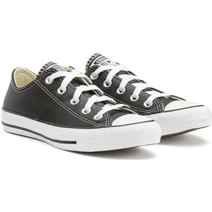 Chuck Taylor All Star Leer Ox CONVERSE. Leer materiaal. Maten 39. Zwart kleur