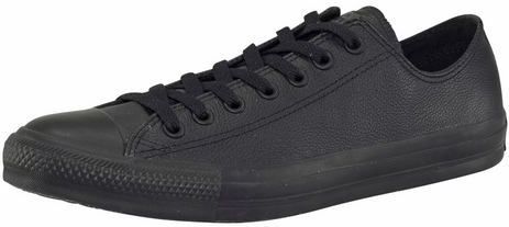 Chuck Taylor All Star Mono Cuir Ox CONVERSE. Leer materiaal. Maten 36. Zwart kleur