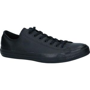 CONVERSE - Chuck Taylor All Star Mono Cuir Ox - Nette Schoenen - Zwart - Leer